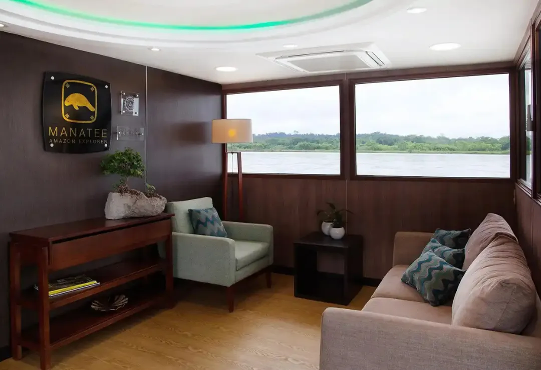 lounge amazon rainforest river cruise